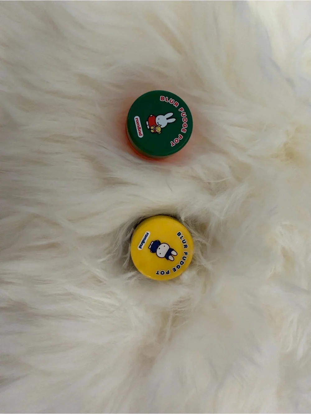 Authentic Kbeauty Romand Cute Cartoon Lip Balms - Green & Yellow Olive Young